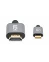Manhattan 153591 adapter kablowy 1 m HDMI Typu A (Standard) USB Type-C Czarny, Szary - nr 10
