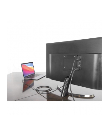 Manhattan 153591 adapter kablowy 1 m HDMI Typu A (Standard) USB Type-C Czarny, Szary