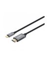 Manhattan 153591 adapter kablowy 1 m HDMI Typu A (Standard) USB Type-C Czarny, Szary - nr 33
