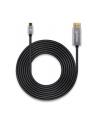Manhattan 354851 adapter kablowy 3 m USB Type-C DisplayPort Czarny, Srebrny - nr 11