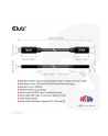 Club 3D CAC-1531 USB C GEN1 EXT CABLE 5GBPS 4K60HZ M/F 1M kabel USB 2 x USB C - nr 24