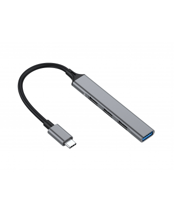 Equip 128961 huby i koncentratory USB 3.2 Gen 1 (3.1 Gen 1) Type-C 5000 Mbit/s Czarny, Szary