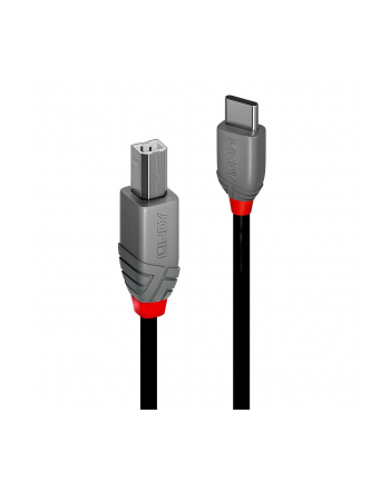 Lindy ANTHRA LINE 36940 - KABEL USB 2.0 C-B – 0.5M 0,5M / SZARY