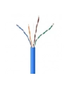 GEMBIRD UPC-5004E-SOL-B Kabel instalacyjny UTP kat. 5e drut CCA 305m rolka niebieski - nr 5