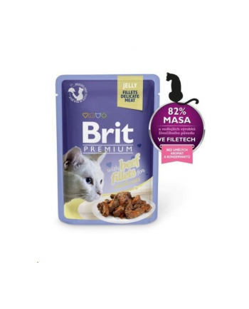Brit Premium Cat Jelly Fillets With Beef 85g