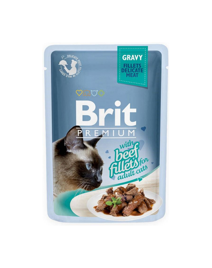 Brit Premium Cat Gravy Fillets With Beef 85g główny