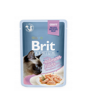 Brit Premium Cat Gravy Sterilised Fillets Salmon 85g