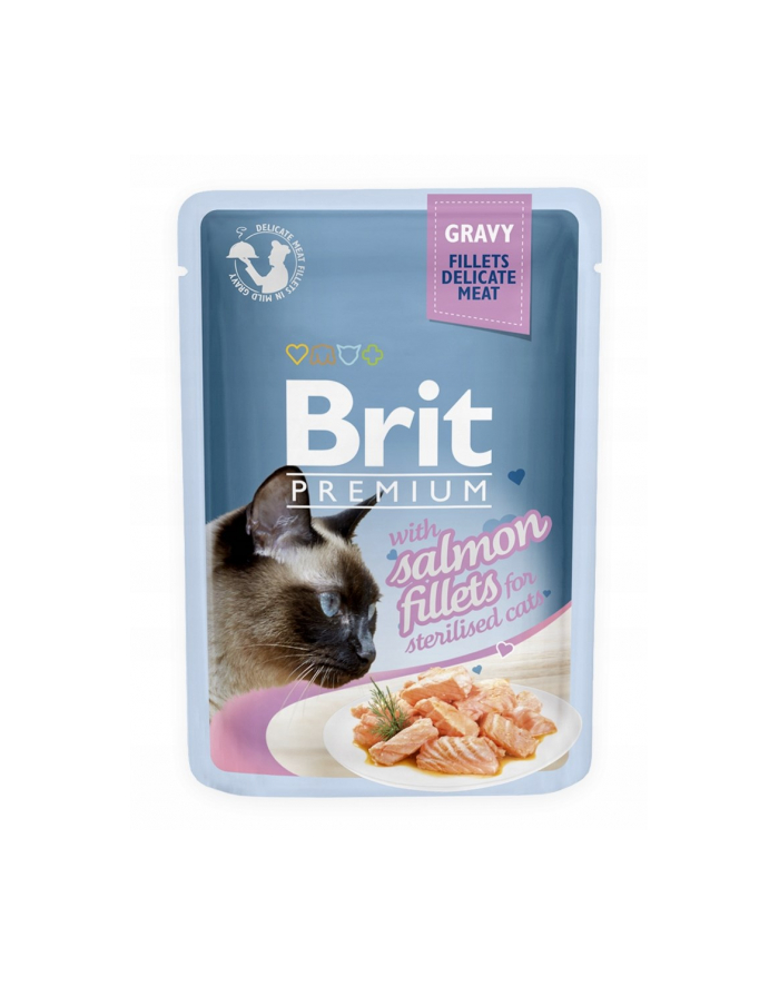 Brit Premium Cat Gravy Sterilised Fillets Salmon 85g główny