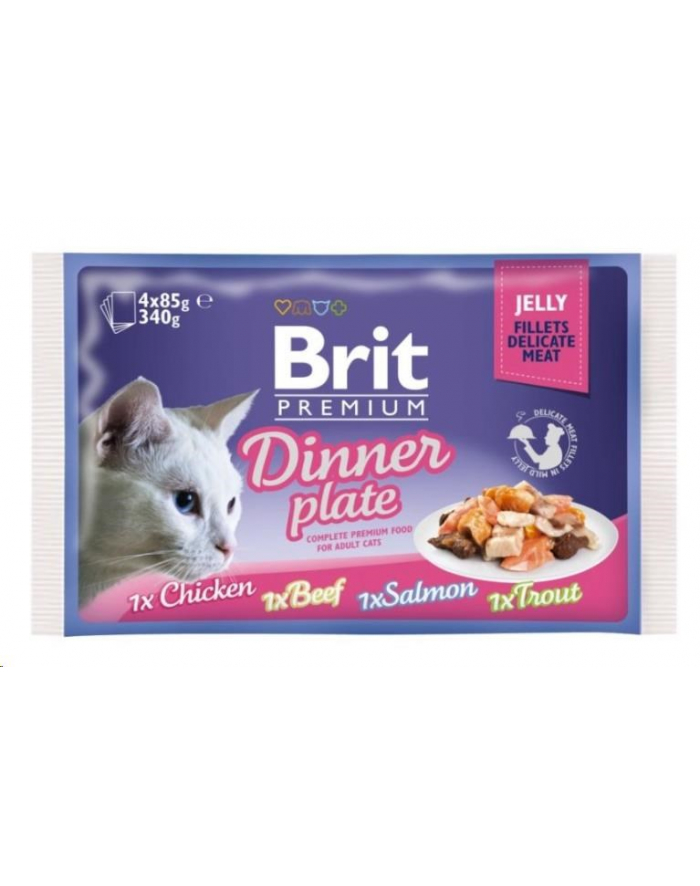 Brit Premium Cat Jelly Fillet Dinner Plate 4x85g główny