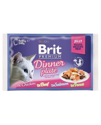 Brit Premium Cat Jelly Fillet Dinner Plate 4x85g