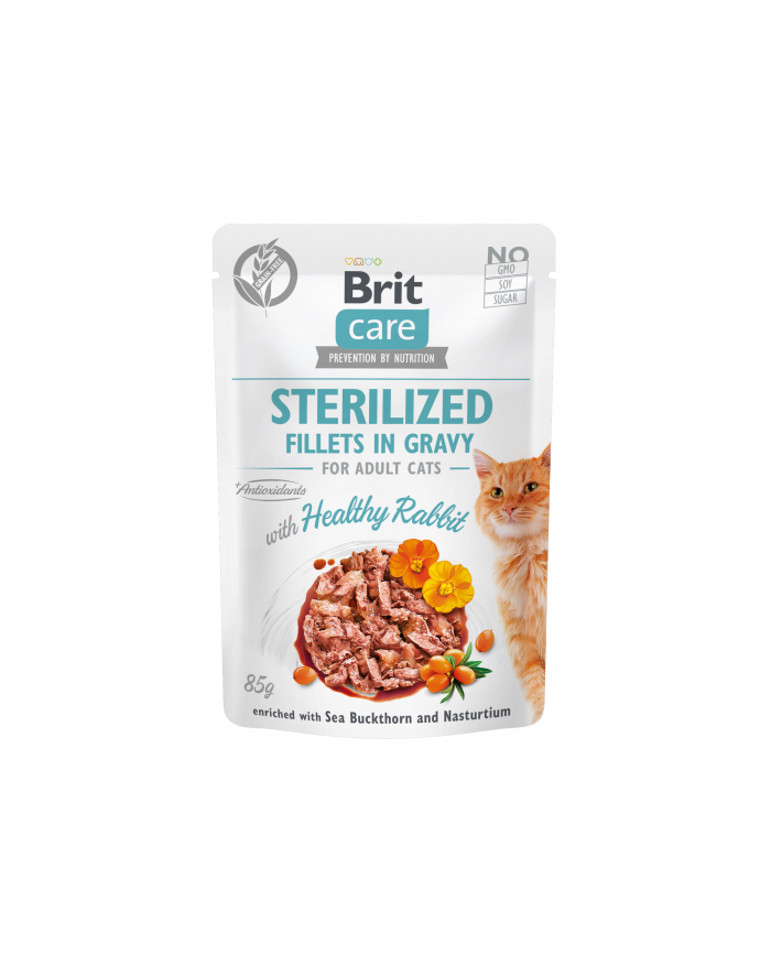 Brit Care Cat Fillets In Gravy Sterilized Rabbit 85g główny