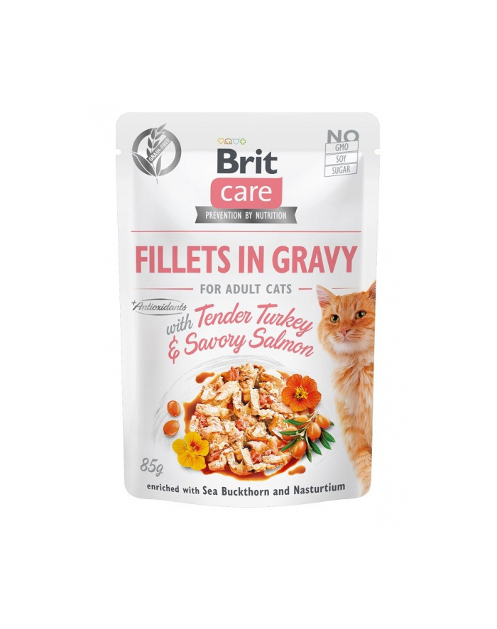 Brit Care Cat Fillets In Gravy Turkey'Salmon 85g główny