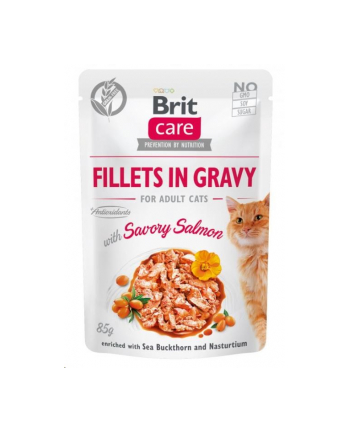 Brit Care Cat Fillets In Gravy Savory Salmon 85g