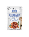 Brit Care Cat Fillets In Jelly Sterilized Duck'Turkey 85g - nr 1