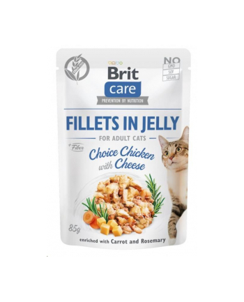 Brit Care Cat Fillets In Jelly Choice Chicken'Cheese 85g