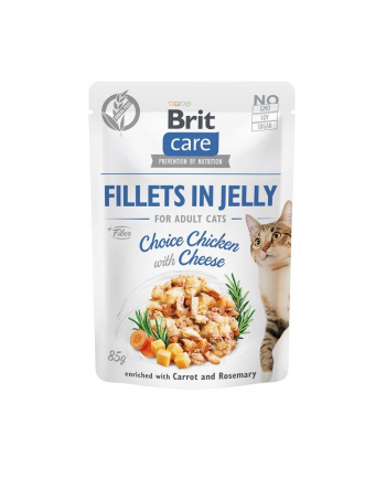 Brit Care Cat Fillets In Jelly Choice Chicken'Cheese 85g