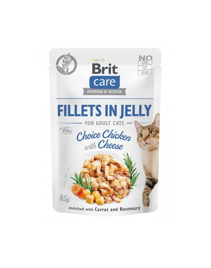Brit Care Cat Fillets In Jelly Choice Chicken'Cheese 85g główny