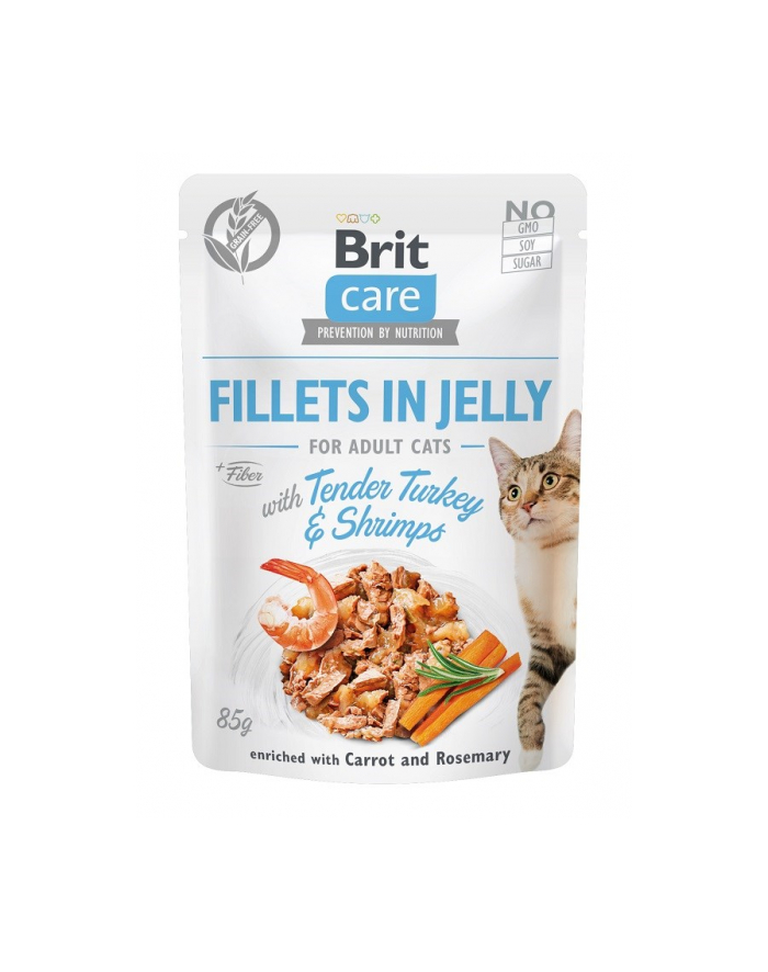 Brit Care Cat Fillets In Jelly Tender Turkey'Shrimps 85g główny