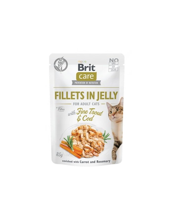 Brit Care Cat Fillets In Jelly Fine Trout'Cod 85g główny
