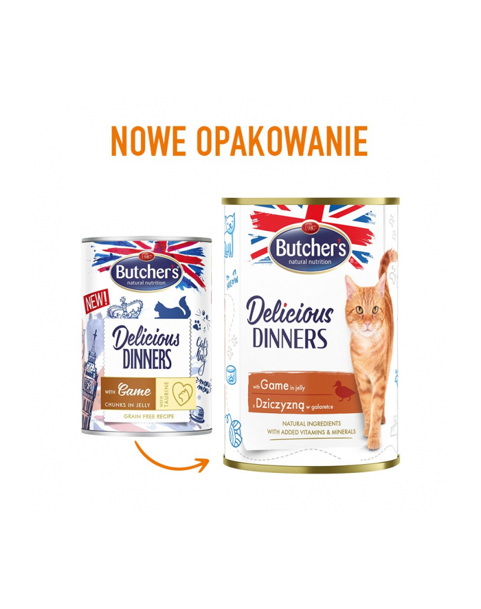 Butcher's Delicious Dinners kawałki z dziczyzną w galaretce 400g główny