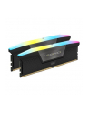 CORSAIR VENGEANCE RGB 32GB 2x16GB DDR5 5200MHz DIMM Unbuffered 40-40-40-77 XMP 3.0 Black Heatspreader RGB LED 1.25V - nr 2