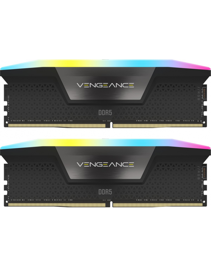 CORSAIR VENGEANCE RGB 32GB 2x16GB DDR5 6200MHz DIMM Unbuffered 36-39-39-76 STD PMIC XMP 3.0 Black Heatspreader Black PCB 1.3V główny