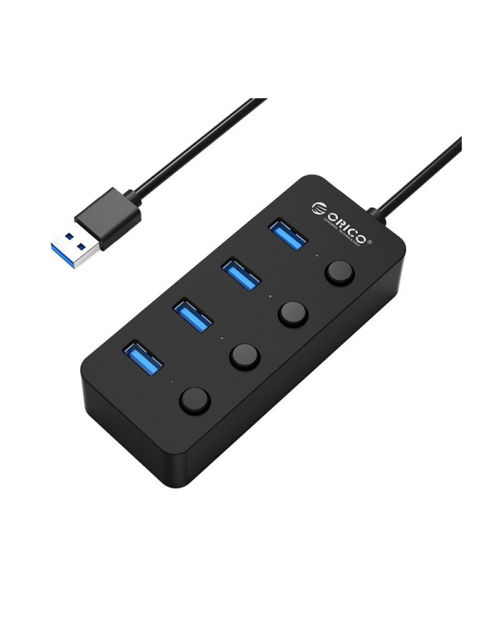 ORICO HUB USB-A 4X USB-A  AKTYWNY  Z WYŁĄCZNIKAMI główny