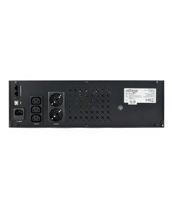 GEMBIRD UPS-RACK-1200 UPS Rack 19inch 3.4U 1200VA 2xIEC 2x Schuko 230V USB LCD