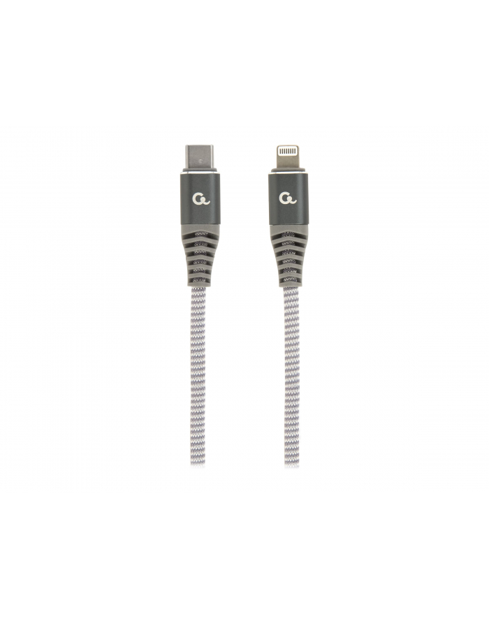 GEMBIRD CC-USB2B-CM8PM-1.5M Kabel USB Type-C do 8-pinowego kabla do ładowania i transmisji danych premium oplot bawełniany 1.5m główny