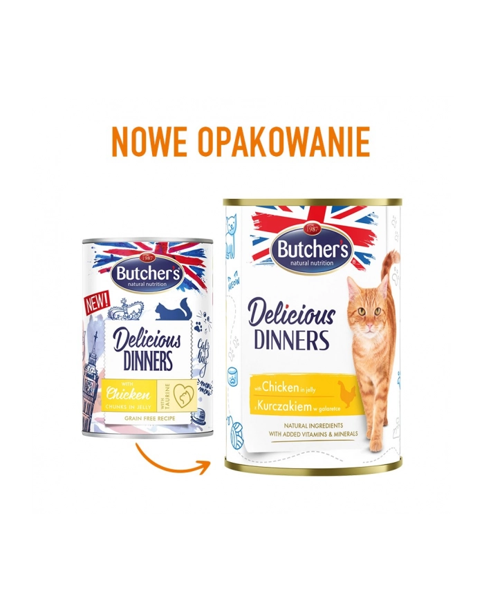 Butcher's Delicious Dinners kawałki z kurczakiem w galaretce 400g główny