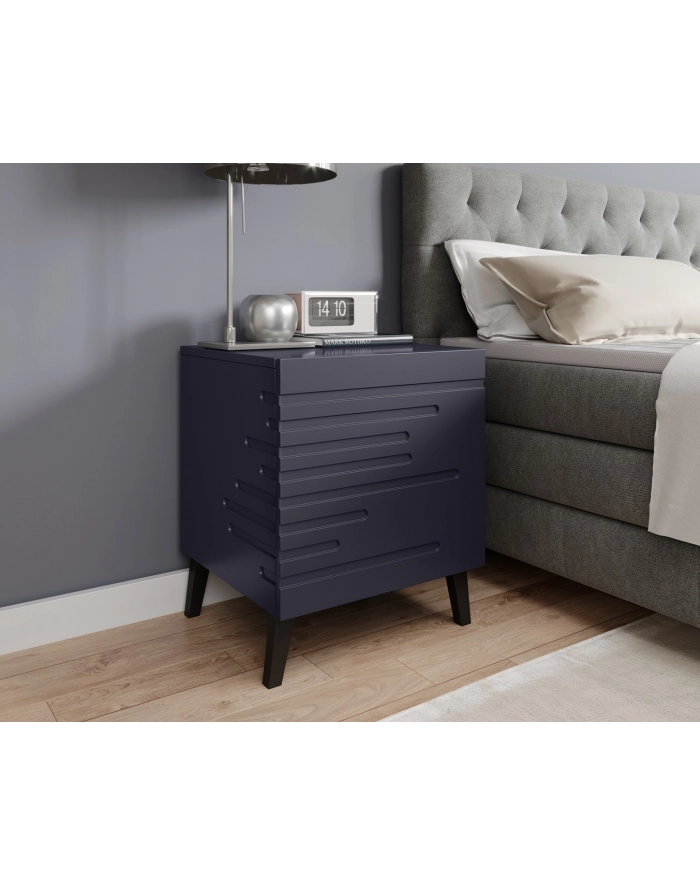 cama meble Szafka nocna NOVA 44x40x52 granat mat główny
