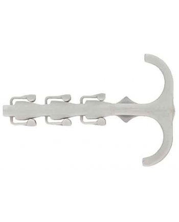 fischer Steckfix plus twin clamp SF plus ZS 10 (light grey, 100 pieces, with double bracket)