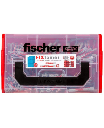 fischer FixTainer-DUOPOWER short / long NV, dowel (light grey/red, 210 pieces)