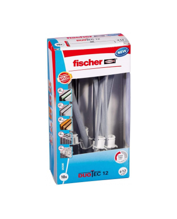fischer toggle dowel DUOTEC 12 LD (light grey/red, 10 pieces)