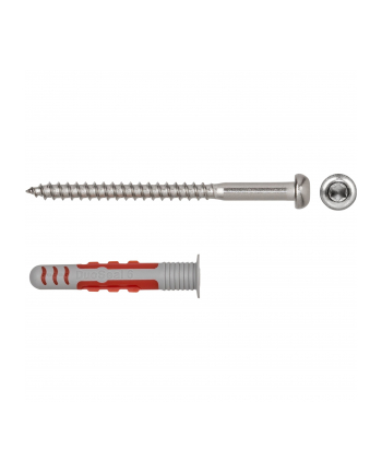 fischer dowel DuoSeal 6x38 S PH TX A2 (light grey/red, 50 pieces, with stainless screws)