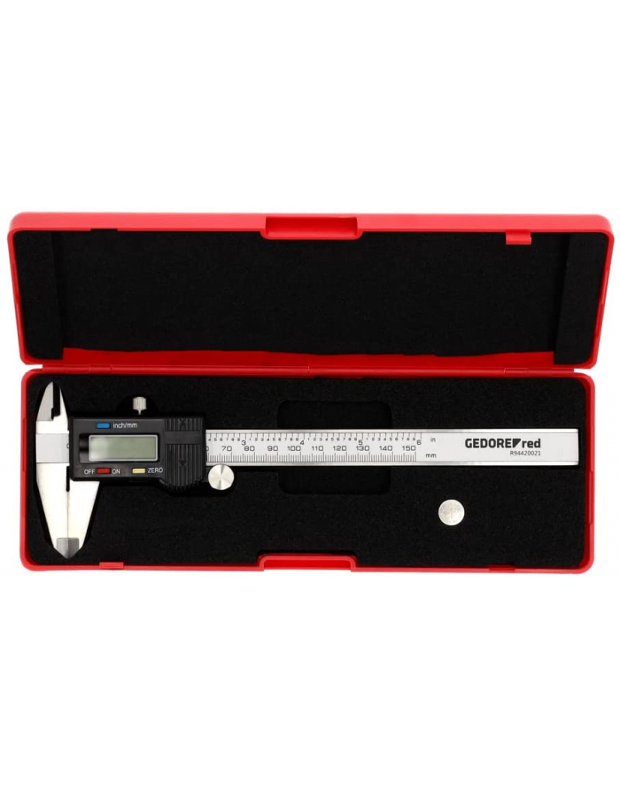 GEDORE Red digital caliper R94420021, measuring device (grey) główny