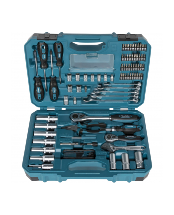 Makita Tool set E-08458, 1/2, 1/4 and 3/8 (blue, 87 pieces, with 2 reversible ratchets)