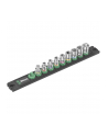 Wera A 4 socket magnet strip Zyklop socket set 1/4 (Kolor: CZARNY/green, 9 pieces) - nr 3