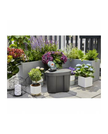 Gardena GARD-ENA Solar Irrigation AquaBloom Set, incl. water tank, irrigation control (grey, for up to 20 plants)
