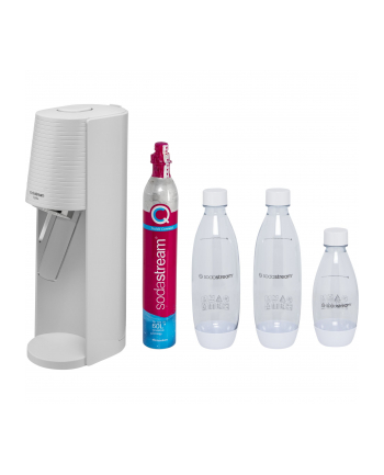 Ekspres SodaStream biały  2 butelki 1L + 1 butelka 0 5L + cylinder CO2