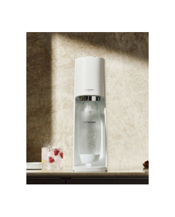 Ekspres SodaStream biały  2 butelki 1L + 1 butelka 0 5L + cylinder CO2