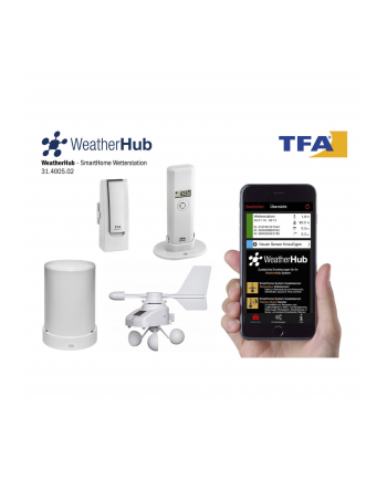 TFA weather station set with climate, rain ' wind transmitter