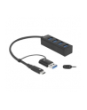 Delock 4P USB 3.2 Gen1 Hub+USB-C/A - 63828 - nr 2