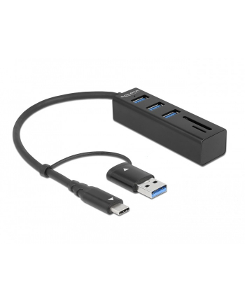 Delock 4P USB 3.2 Gen1+SD/mSD+USB-C/A - 63859