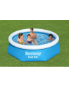 Bestway Fast Set above ground pool set, 244cm x 61cm, swimming pool (blue/light blue, with filter pump) - nr 15