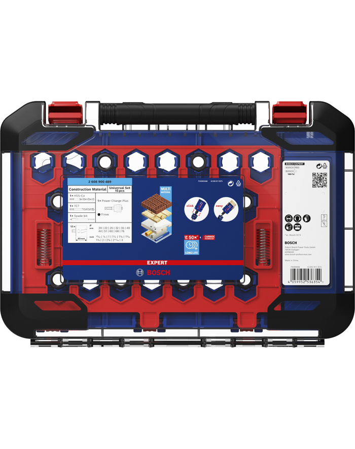 bosch powertools Bosch Expert hole saw set 'Construction Material', O 20-76mm, 15 pieces (with Power Change Plus adapter) główny