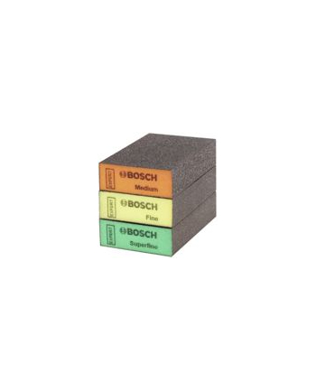 bosch powertools Bosch EXPERT S471 standard sanding block set, 3 pieces, sanding sponge (multicolored, 97 x 69 x 26mm)