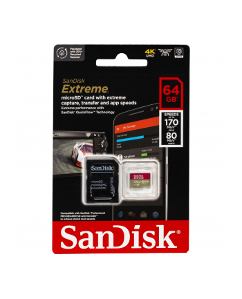 SANDISK EXTREME microSDXC 64 GB 170/80 MB/s A2