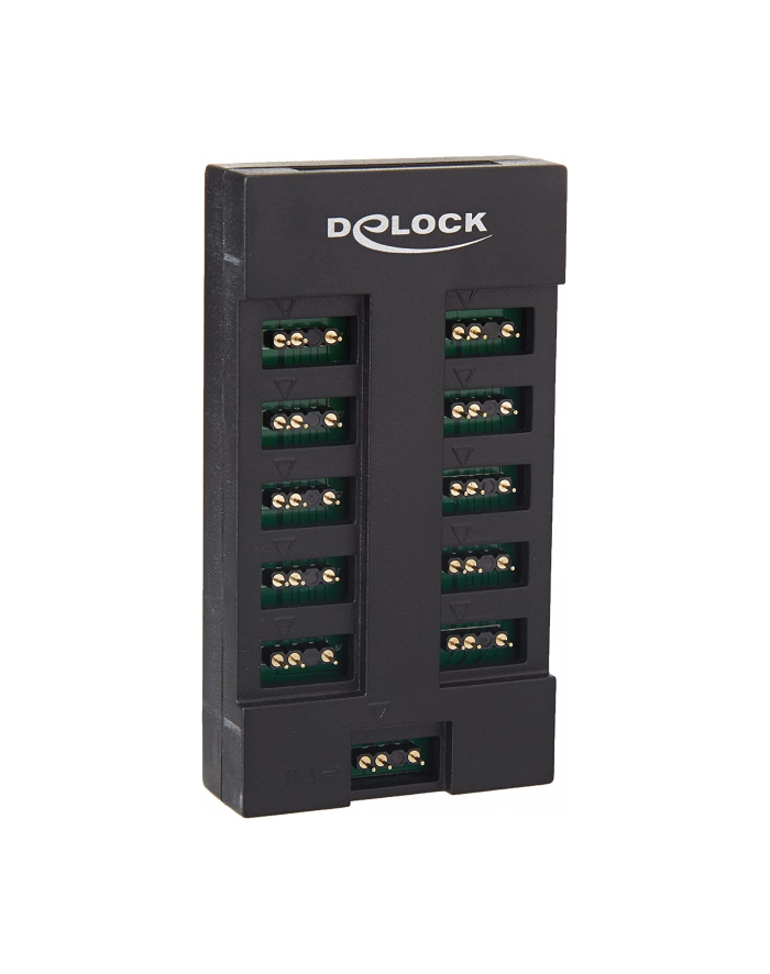 DeLOCK RGB Hub for ARGB LEDs with 10 ports (Kolor: CZARNY) główny