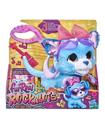 Hasbro FurReal Rockalots, cuddly toy (blue/Kolor: BIAŁY)